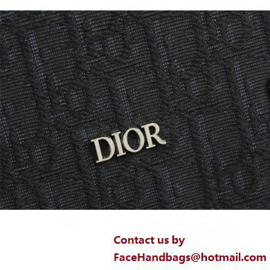 Dior Messenger Bag in Black Dior Oblique Jacquard