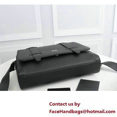 Dior Messenger Bag in Black Grained Calfskin