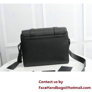 Dior Messenger Bag in Black Grained Calfskin