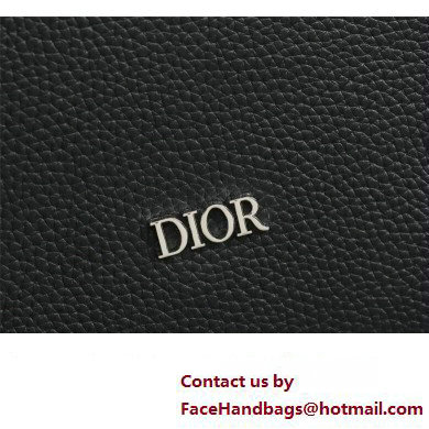 Dior Messenger Bag in Black Grained Calfskin