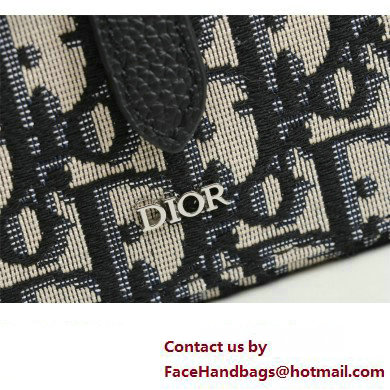 Dior Mini Saddle Messenger Bag in Beige and Black Dior Oblique Jacquard