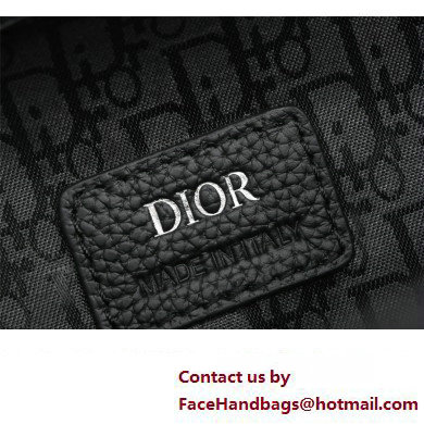 Dior Mini Saddle Messenger Bag in Black Dior Oblique Jacquard