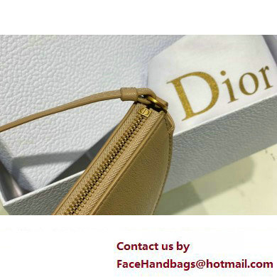 Dior Saddle Shoulder Pouch Bag in Beige Goatskin 2024