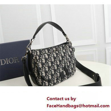 Dior Saddle Soft Mini Bag in Beige and Black Dior Oblique Jacquard