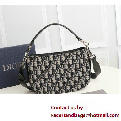 Dior Saddle Soft Mini Bag in Beige and Black Dior Oblique Jacquard