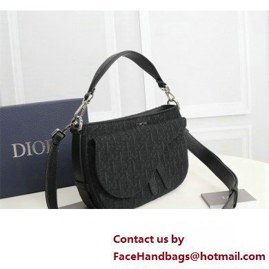 Dior Saddle Soft Mini Bag in Black Dior Oblique Jacquard