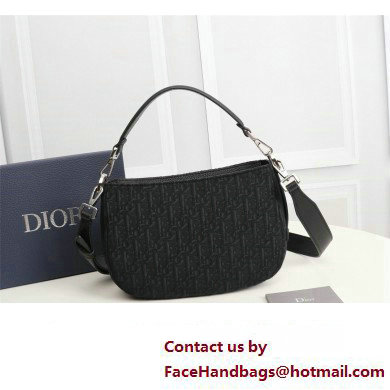 Dior Saddle Soft Mini Bag in Black Dior Oblique Jacquard