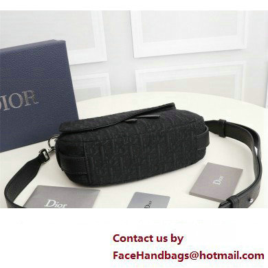 Dior Saddle Soft Mini Bag in Black Dior Oblique Jacquard