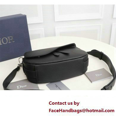 Dior Saddle Soft Mini Bag in Black Grained Calfskin