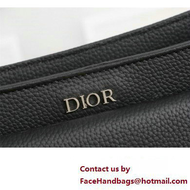 Dior Saddle Soft Mini Bag in Black Grained Calfskin