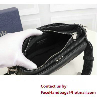 Dior Saddle Soft Mini Bag in Black Grained Calfskin