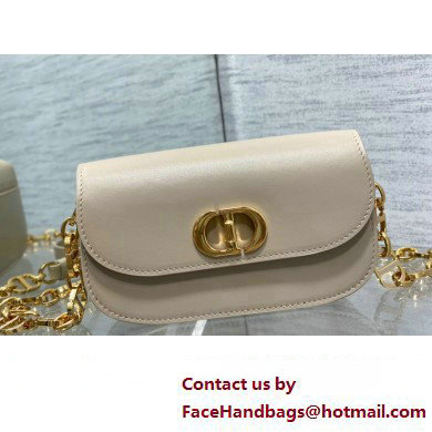 Dior Small 30 Montaigne Avenue Bag in Box Calfskin Beige 2024