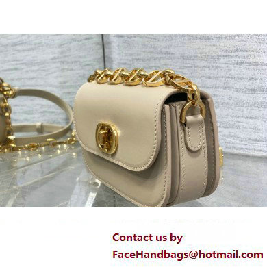 Dior Small 30 Montaigne Avenue Bag in Box Calfskin Beige 2024