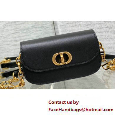 Dior Small 30 Montaigne Avenue Bag in Box Calfskin Black 2024