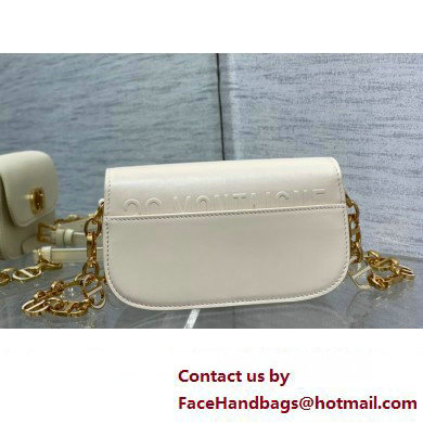 Dior Small 30 Montaigne Avenue Bag in Box Calfskin White 2024