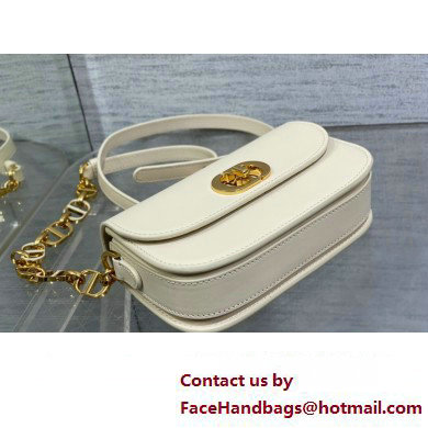 Dior Small 30 Montaigne Avenue Bag in Box Calfskin White 2024