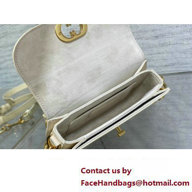 Dior Small 30 Montaigne Avenue Bag in Box Calfskin White 2024