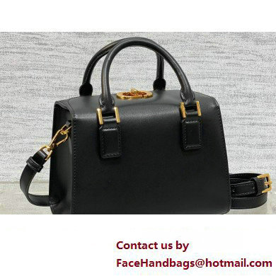 Dior Small Boston Bag in Black Box Calfskin 2024 - Click Image to Close