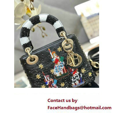 Dior Small Lady Dior Art Project Bag with Bead Embroidery 2024