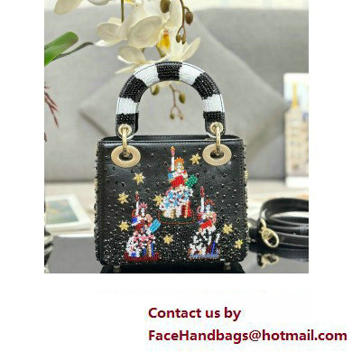 Dior Small Lady Dior Art Project Bag with Bead Embroidery 2024