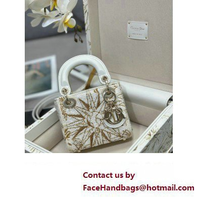 Dior Small Trunk Bag in Beige Multicolor Reve D'infini Sbalzo Leather 2024