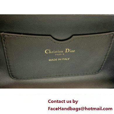 Dior Top Handle Bag in Black Cannage Lambskin 2024