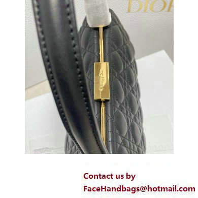 Dior Top Handle Bag in Black Cannage Lambskin 2024