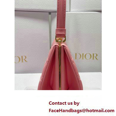 Dior Top Handle Bag in Pink Cannage Lambskin 2024