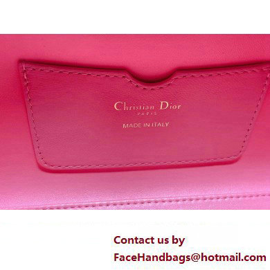 Dior Top Handle Bag in Pink Cannage Lambskin 2024