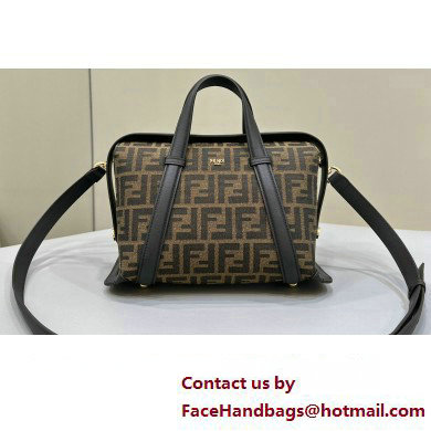 Fendi Boston 365 Bag in Brown FF jacquard fabric 2024