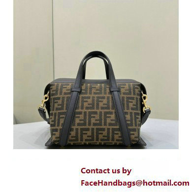 Fendi Boston 365 Bag in Brown FF jacquard fabric 2024