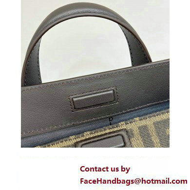 Fendi Boston 365 Bag in Brown FF jacquard fabric 2024