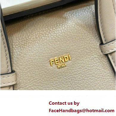 Fendi Boston 365 Bag in Dove gray leather 2024