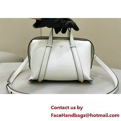 Fendi Boston 365 Bag in White leather 2024