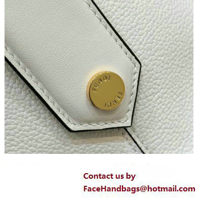 Fendi Boston 365 Bag in White leather 2024