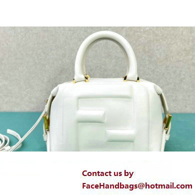 Fendi FF Cube Mini Bag in nappa-leather White 2024