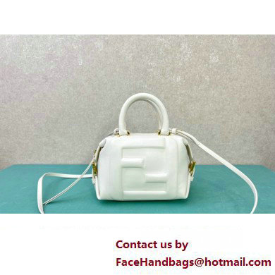 Fendi FF Cube Mini Bag in nappa-leather White 2024