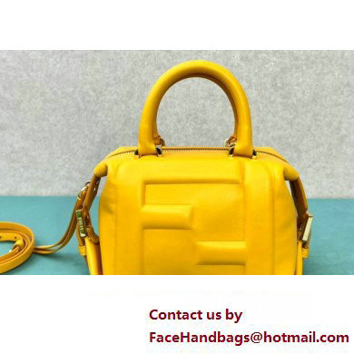 Fendi FF Cube Mini Bag in nappa-leather Yellow 2024 - Click Image to Close