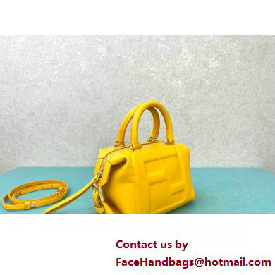 Fendi FF Cube Mini Bag in nappa-leather Yellow 2024