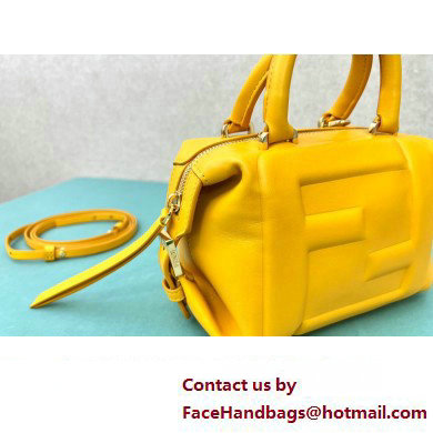 Fendi FF Cube Mini Bag in nappa-leather Yellow 2024