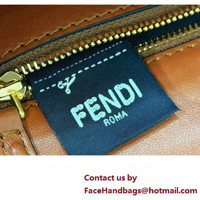 Fendi Medium Baguette Chain Midi Brown nappa leather bag