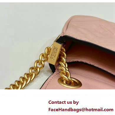 Fendi Nano Baguette Chain Bag Leather Pink