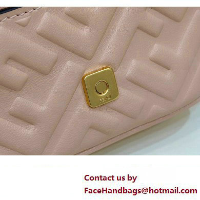 Fendi Nano Baguette Chain Bag Leather Pink