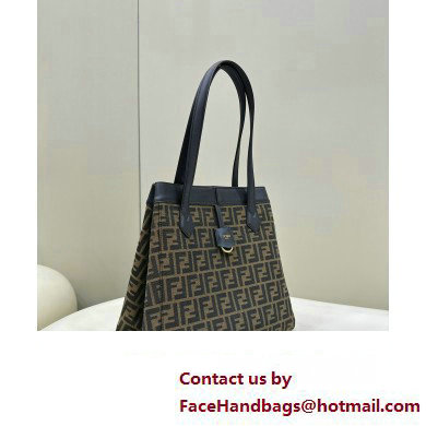 Fendi Origami Large bag Brown FF jacquard fabric that can be transformed 2024