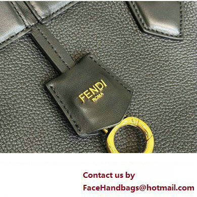 Fendi Origami Medium bag Black leather that can be transformed 2024