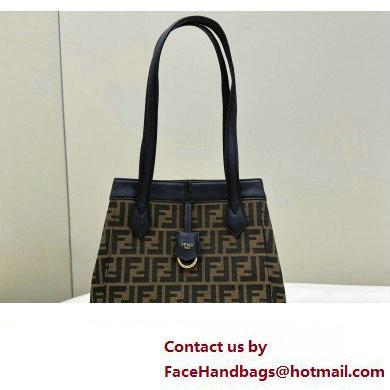 Fendi Origami Medium bag Brown FF jacquard fabric that can be transformed 2024 - Click Image to Close