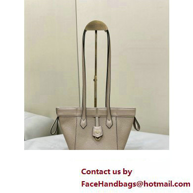 Fendi Origami Mini bag Dove gray leather that can be transformed 2024