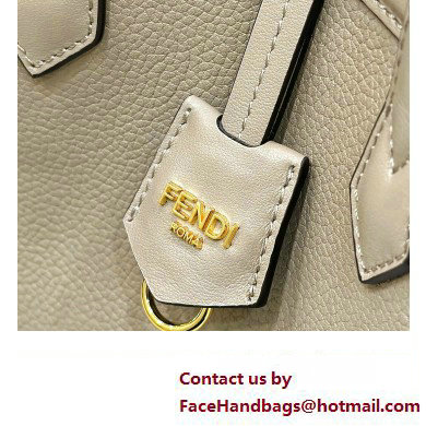 Fendi Origami Mini bag Dove gray leather that can be transformed 2024