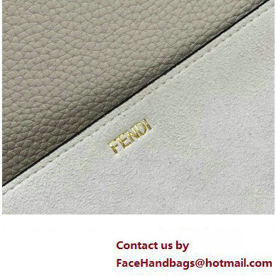 Fendi Peekaboo ISEEU Medium Bag White Calfskin/Python Edge