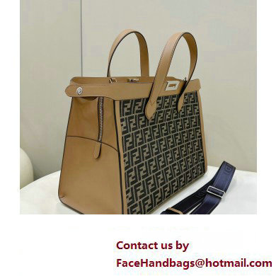 Fendi Peekaboo X-Tote bag Brown leather with FF motif